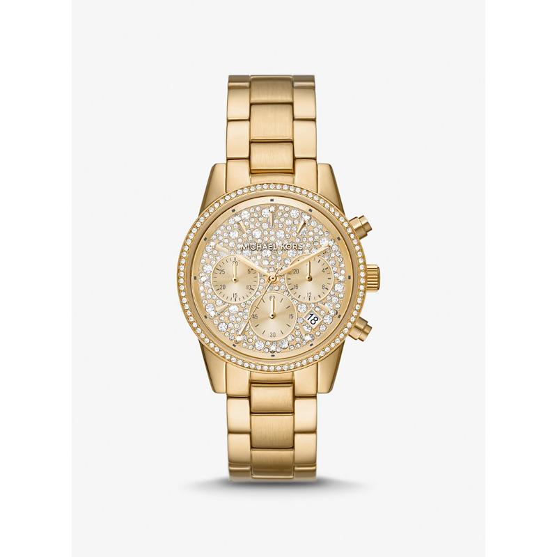 Часы Michael Kors Bryant с паве, золотистого тона, MK7310 золотой