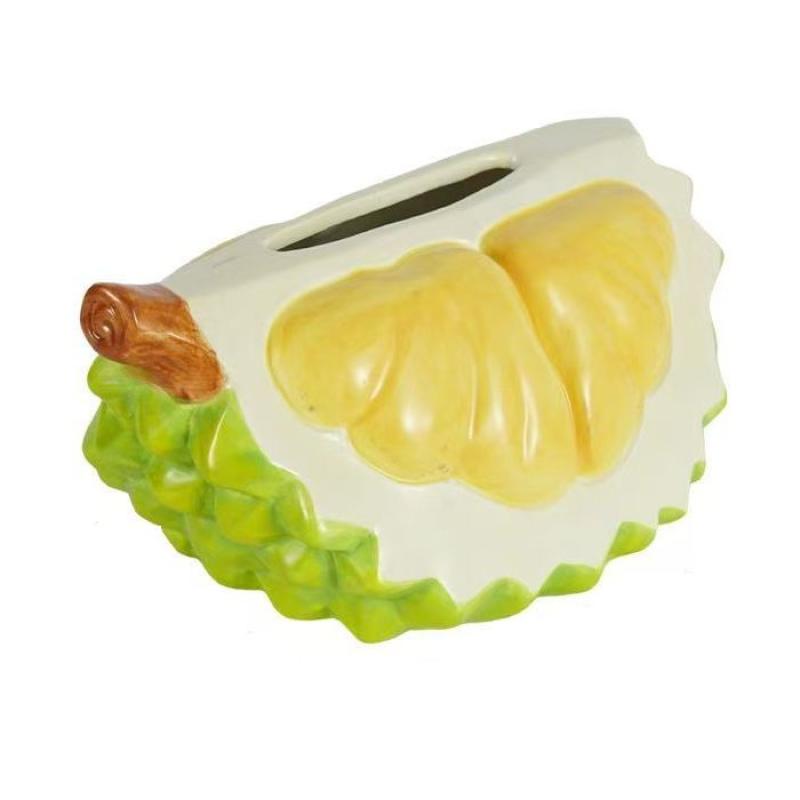 2025  Durian Shaped Paper Towel Holder Creative Large Capacity Tissue Storage Box Smooth Paper Container Tissue Box