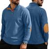 Men S Corduroy Color Block Long Sleeve Henley Collar Plus Size Casual Sweatshirt