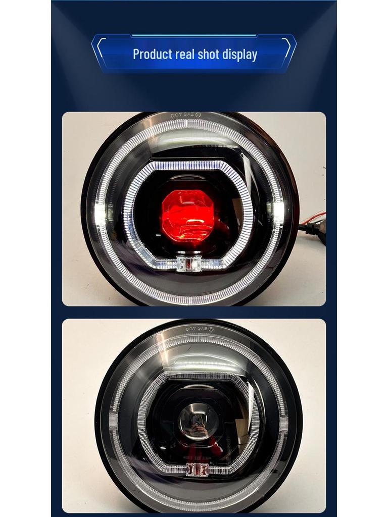 7-Inch LED Daytime Running Lights & Turn Signal Headlights for Jeep Wrangler