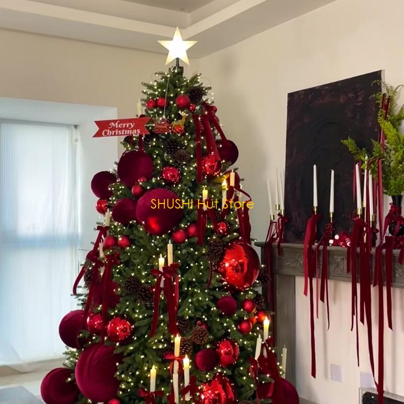 Safe Plastic Christmas Tree Suspended Flame Decoration for Holiday Celebratory Home Deck D57B China Mainland