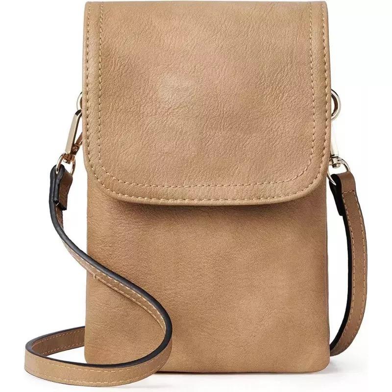 Vegan Leather Small Crossbody Bags For Women DesigneCell Phone Bag Ladies Wallet Purses With Adjustable Strap