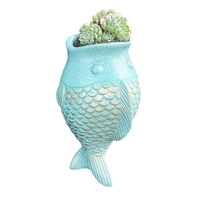 

Декоративный Настенный Горшок Цветочный Горшок Ваза для Цветов Рыбка Растение Аксессуары Украшения для Балкона Горшок для Растений Цветочный Орнамент
