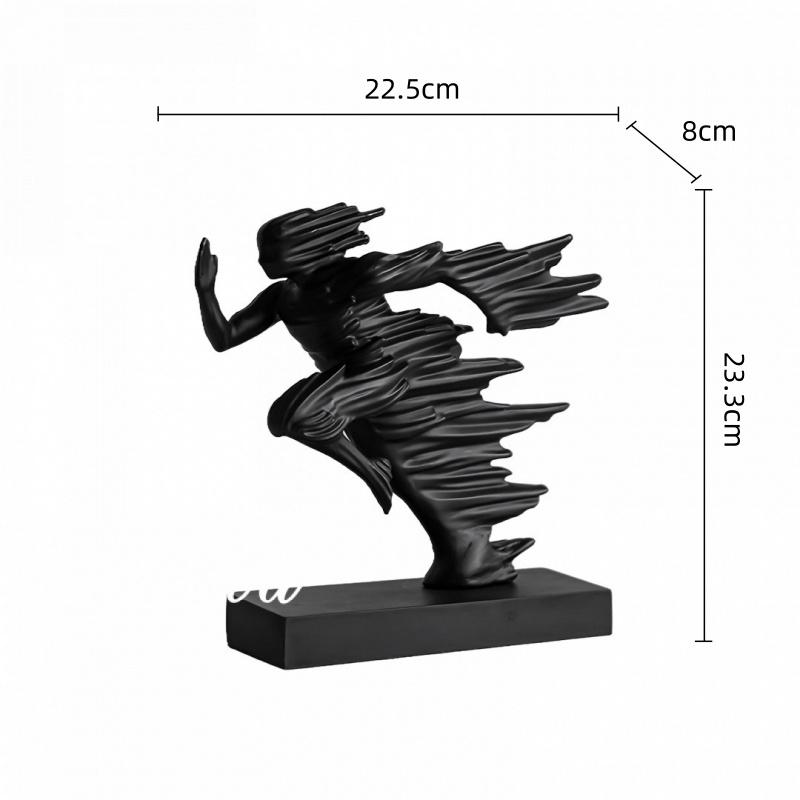 Abstract Figure Sculpture Resin Handicrafts Running Man Statue Running Person Decorative Figurines Home Decoration Accessories