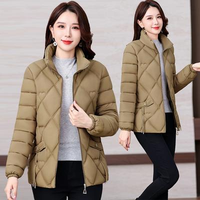 2025 Winter Wear Short Thickened Down Cotton Jacket Plus Size Jacket Warm Stand-up Collar Cotton Jacket
