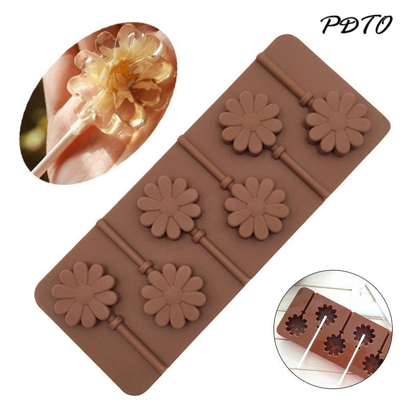 

1 шт. PDTO новые солнечные цветы форма для леденцов DIY ручная работа форма для желе и шоколада