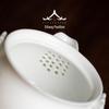 Hand-Painted White Porcelain Teapot with Anti-Scalding Handle and Built-in Filter - Chinese Kung Fu Tea Set