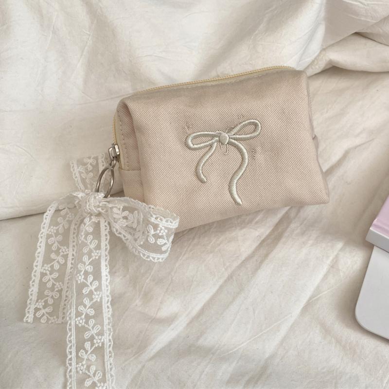 Mini Cute Square Cosmetic Bag Women Portable Earphones Lipstick Cosmetics Storage Pouch Small Makeup Zipper Bags