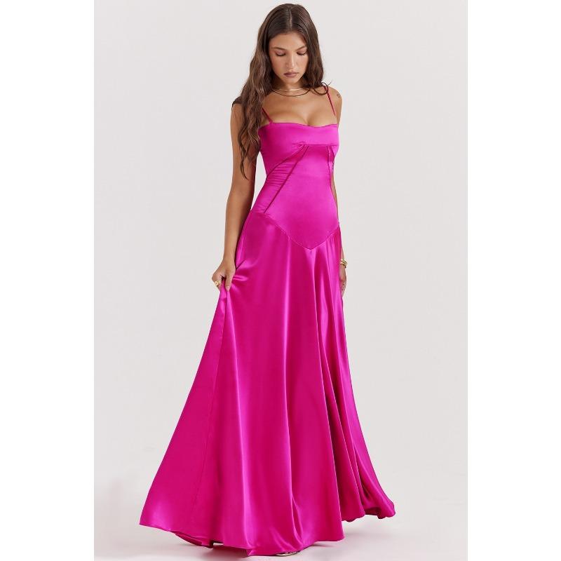 Female slim backless long skirt dress for women long evening dress