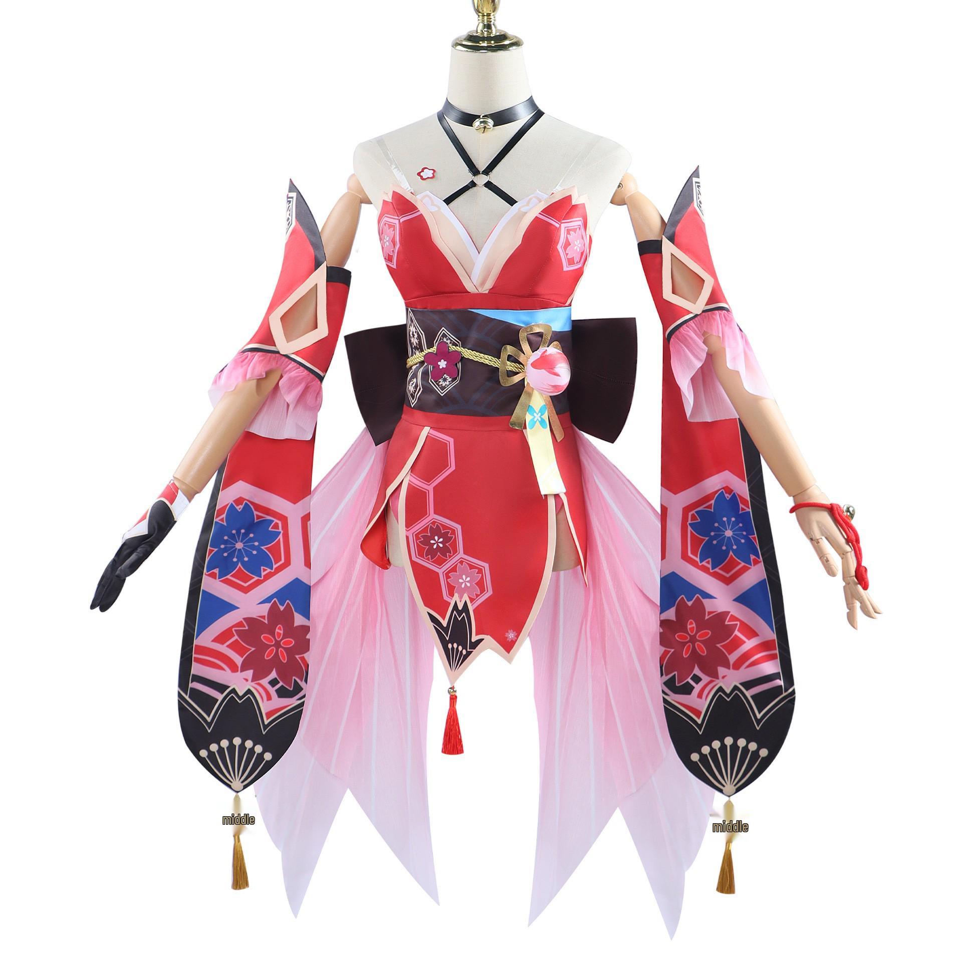 

Хонкай: Костюм для косплея Star Rail Hanabi Masked Fool One Size