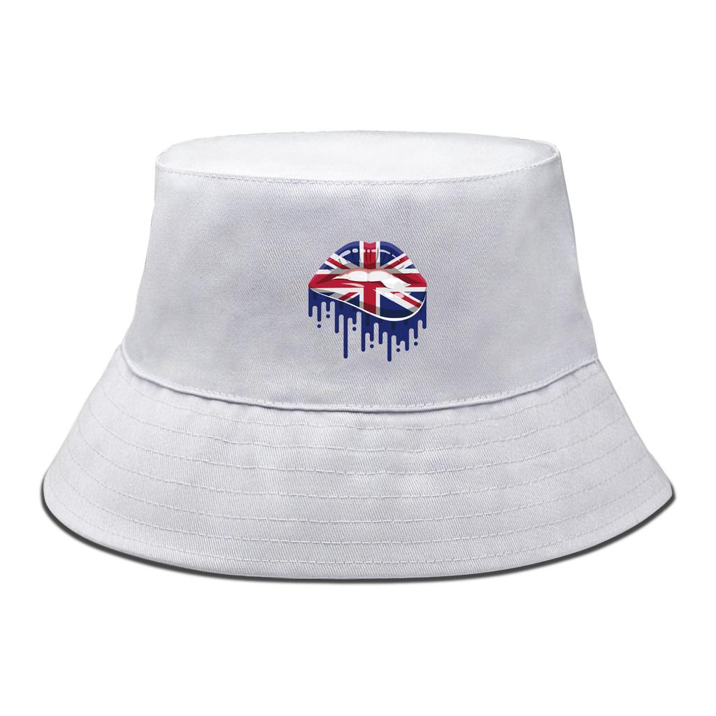 Lips Flag Of Australia Bucket Hat Hip Hop Bucket Hats UV Protection Bucket Hat Woman Fit Sun Hat Ideal Choice For Outdoor Sports