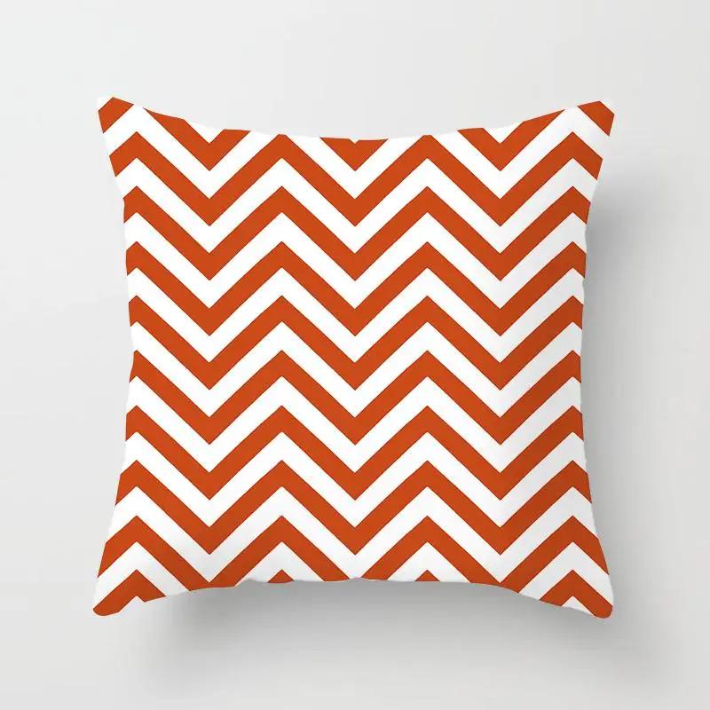 Pink Color Cushion Cover Geometric Print Decorative Pillows Red Stripe Pillow Case Pillows Decor Home For Car/bed /sofa