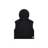 MLB New York Yankees Letter Minimalist Sleeveless Hoodie Women Hoodies Black 3FTK06023-50BKS