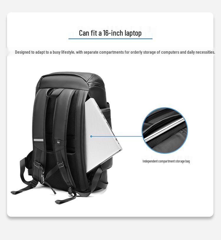 Men's Large Outdoor Sports Backpack - Dual Shoulder, Casual Mountaineering with Logo Print