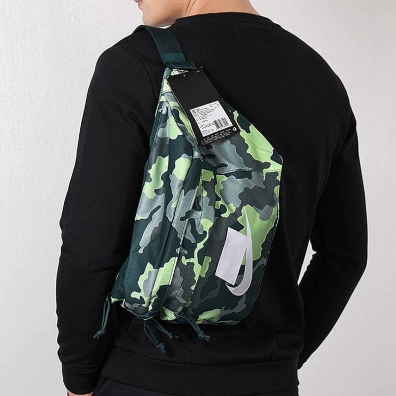 Nike Polyester Fanny Pack Regular Unisex Camouflage Green Casual BA5795-372