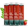 Carbamide Forte ACV Apple Cider Vinegar Effervescent 15 Tablets X Pack of 4 with Moringa & Cinnamon for Weight Management