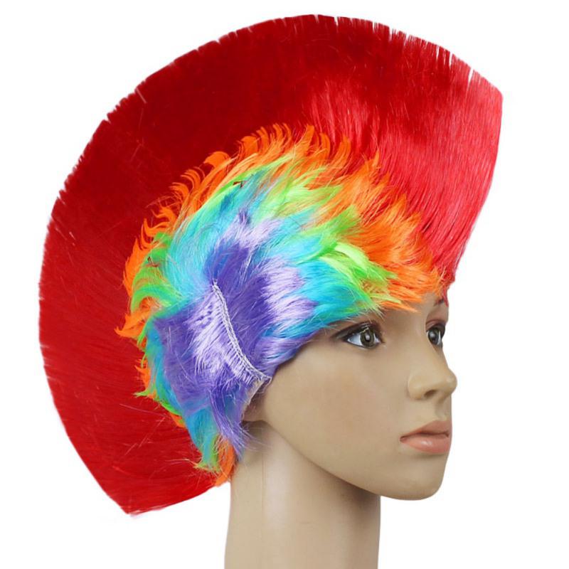 colored mohawk wig