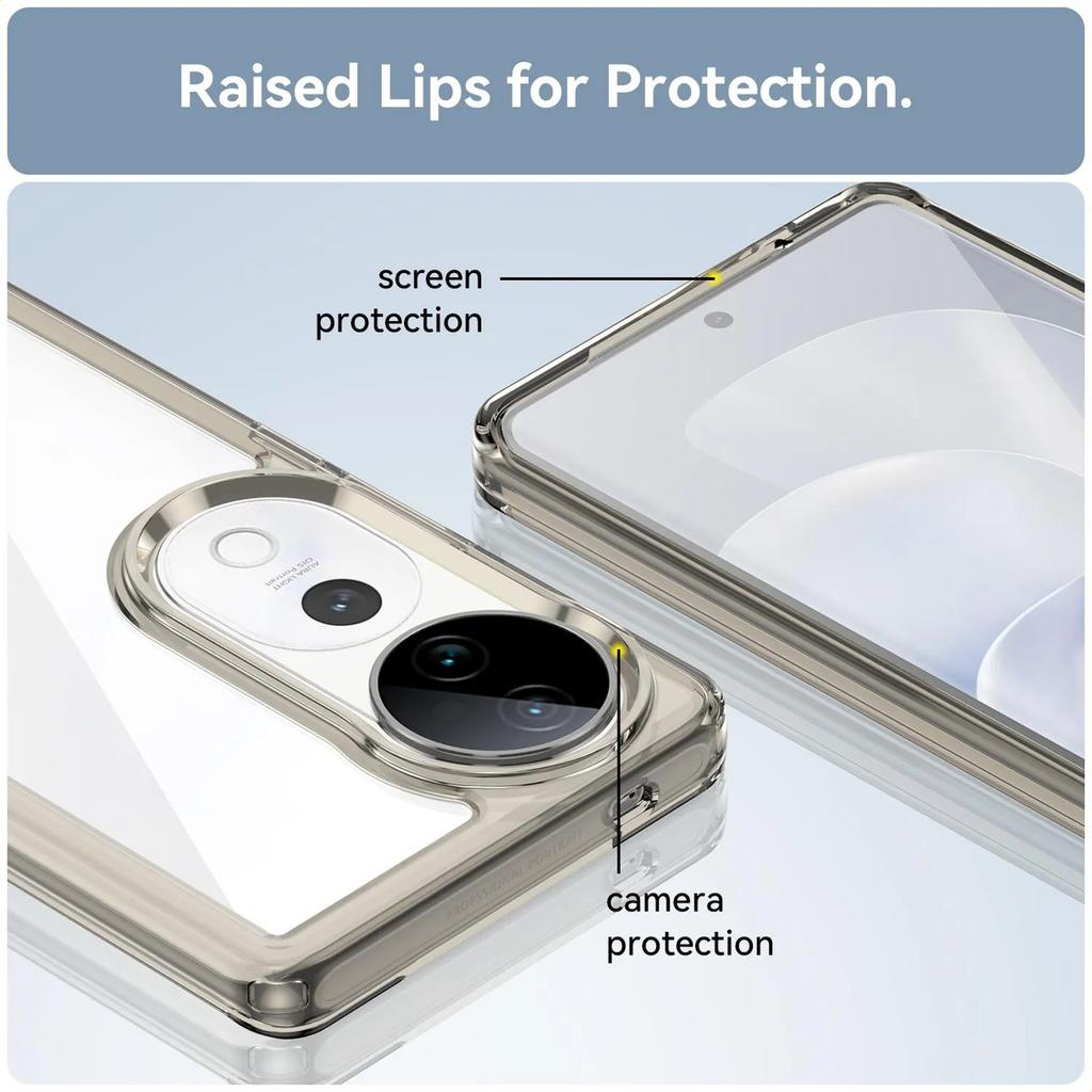 Phone Case For Phone Case For Vivo V40 5g,Clear Transparent Phone Case Cover For Vivo V40 5g