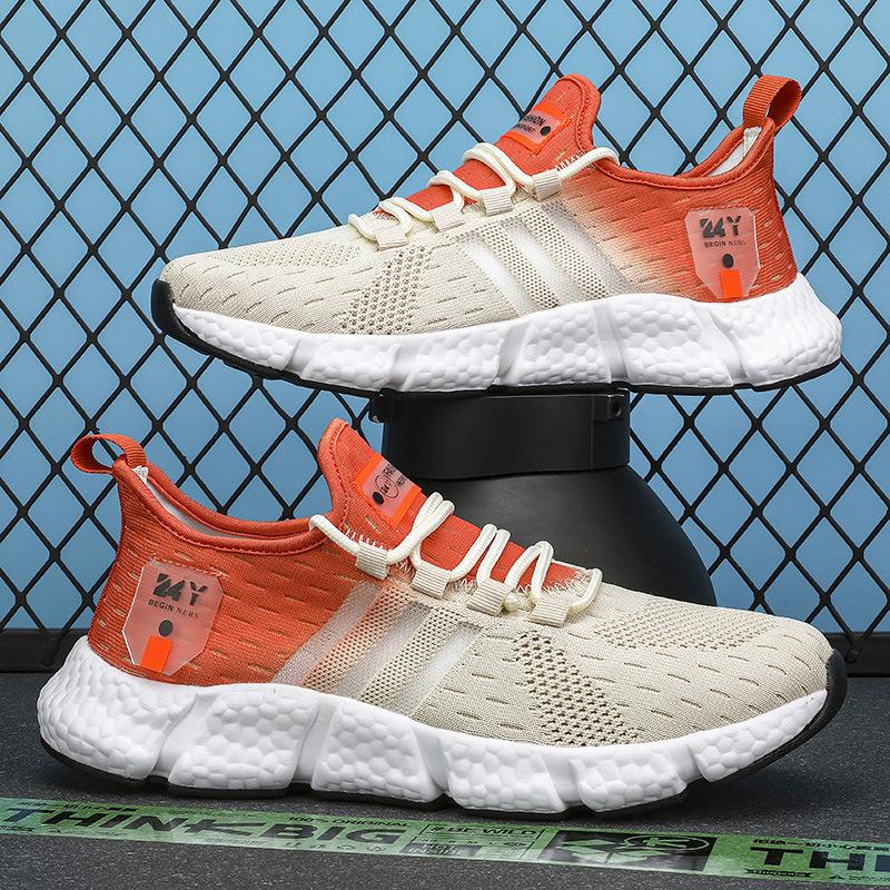 2025 New Live 2025 Light Sports Running Casual Outdoor Shoes Men's Shoes Flying Weaving Daddy Shoes