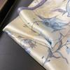 Literary and simple small fresh lilac 53 silk silk scarf women's neck protection small scarf tied bag decoration gift