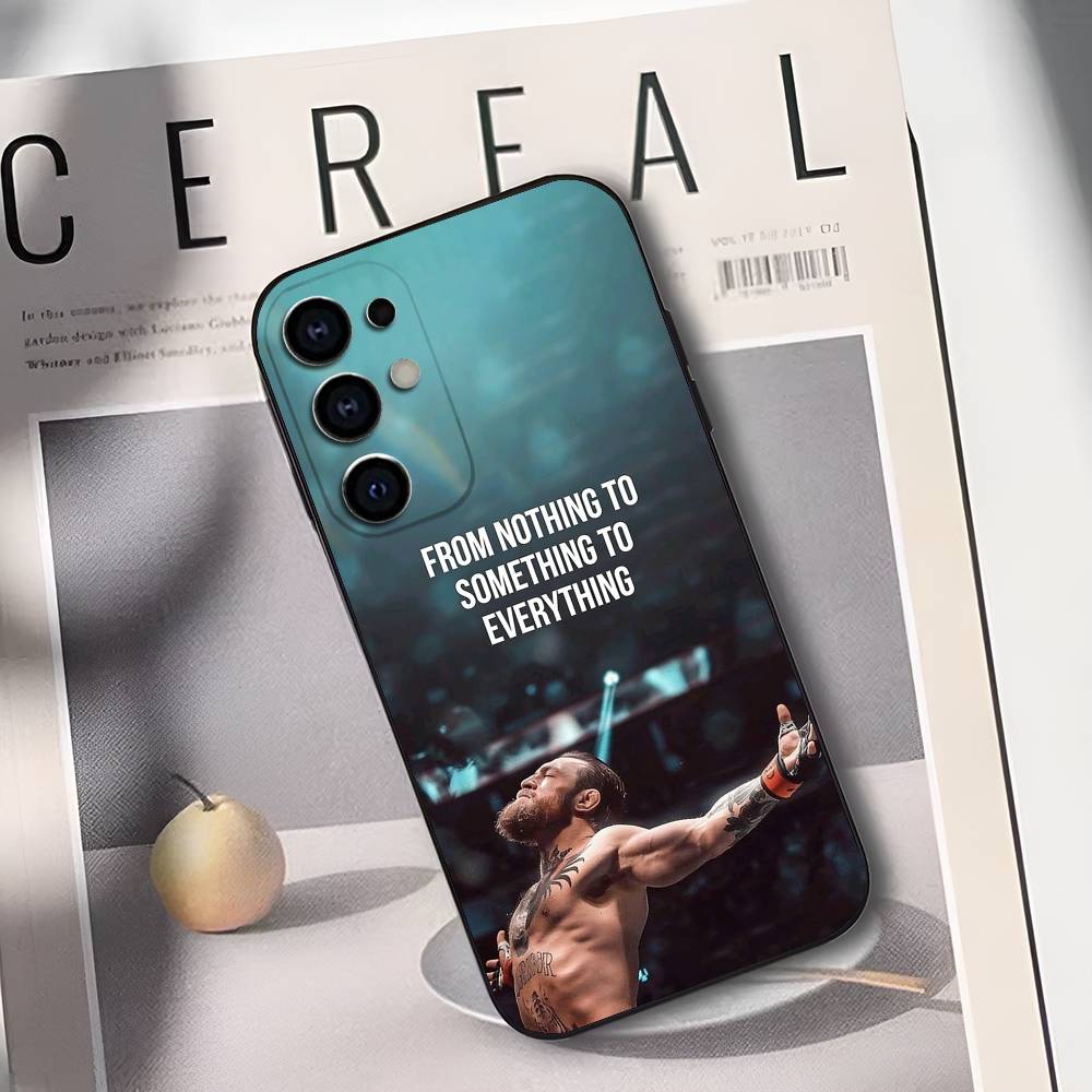 

Boxing C-CONOR M-McGregor Phone Case For Samsung S25,S24,S21,S22,S23,S30,Ultra,S20,Plus,Soft Silicone Black Cover Samsung S25Plus