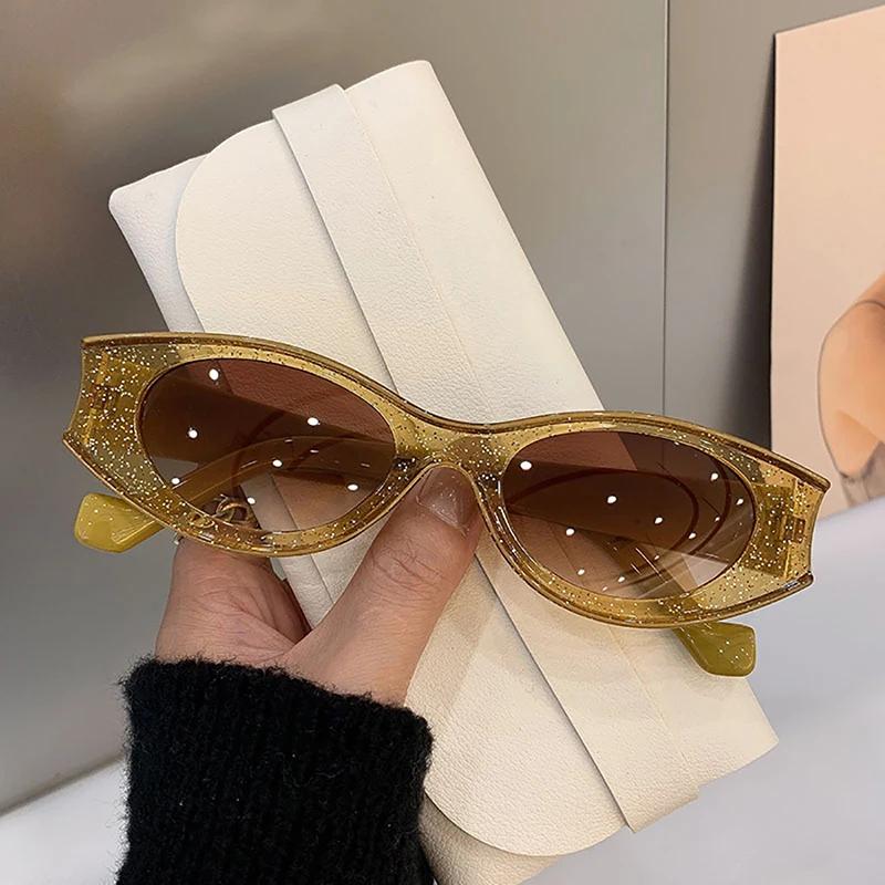

Vintage Oval Frame Sunglasses Women S Fashion Sun Glasses Ladies Summer Travel Eyewear Uv400 Eye Production As picture shown
