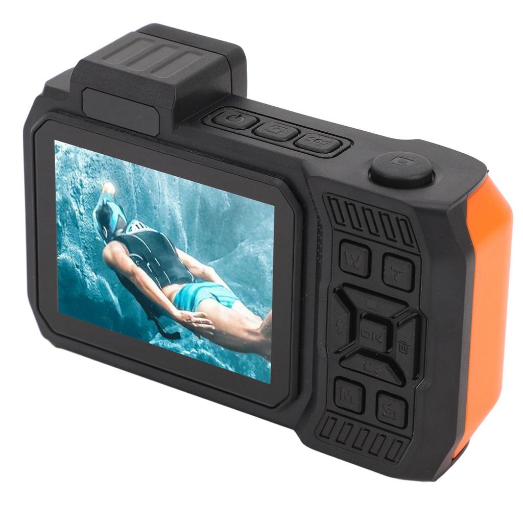 4K 65MP Underwater Camera Autofocus 2.88in 1.44in Dual Screen 2500mAh 33FT Water Proof Camera Underwater Digital Camera for Snorkeling