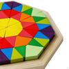 Wooden Blocks Puzzle, Tangram Jigsaw Stem Shape Pattern Block, Puzzle for Colors,
