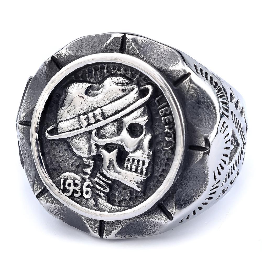 Multi-style Skull Rings, Retro Punk Men's and Women's Rings, Motorcycle Party Trendy Accessories