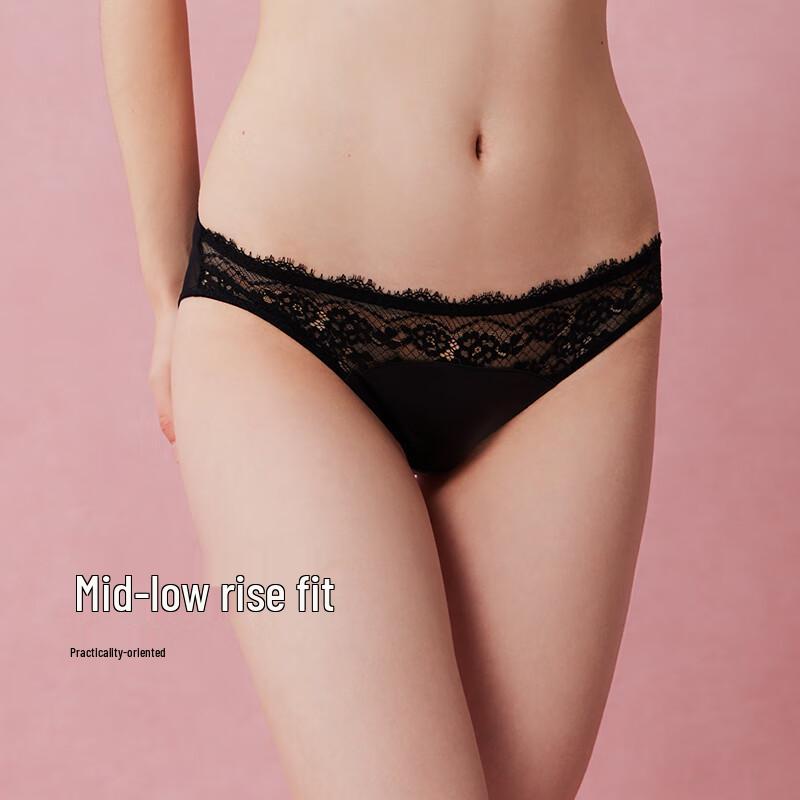 Fuli Girl Lace & Satin Patchwork Low-Rise Briefs