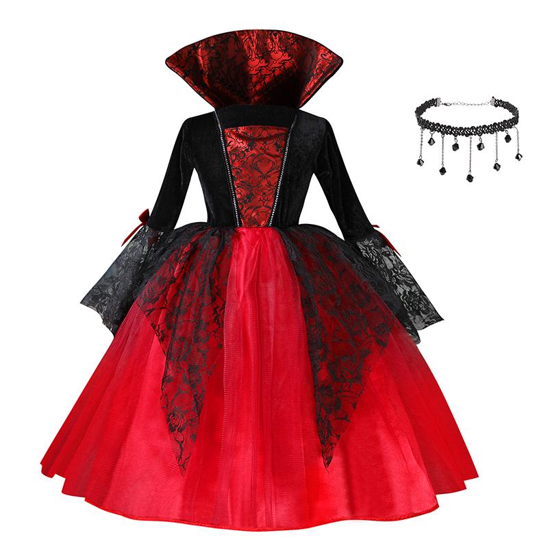 Helovīna Meitenes Cosplay Vampīra Kleita Bērniem