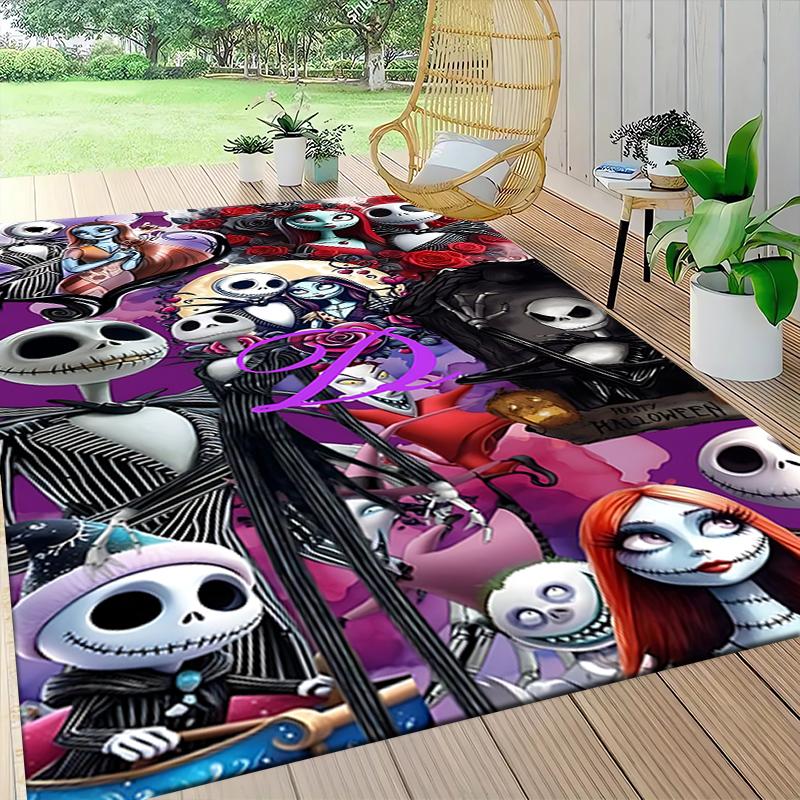 Nightmare Before Christmas Carpet Rug Soft Washable Anti Slip Home Living Room Sofa Mats Personalized Christmas Rug