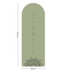 Coconut Fiber PU Rubber Anti Slip Yoga Mat Thickened Custom Arch Curve Fitness Mat Semicircle Shape Pilates Mat 181*66*5mm