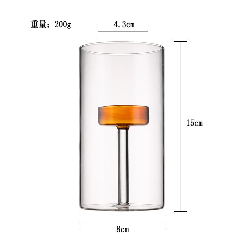 

European light luxury dining table candle holder candlelight dinner props romantic candle holder ornaments small romantic glass