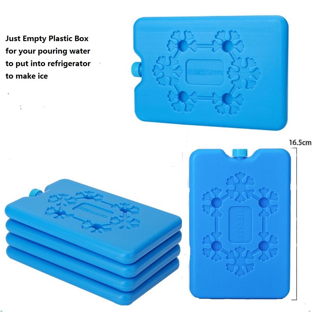 Empty Ice Packs for Lunch Box Reusable Ultra-Thin Freezer Packs Long-Lasting Cool Packs for Coolers Keep Food Fresh and Cold