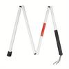 Adjustable Height Folding Cane Aluminum Zinc Zinc Alloy Visually Impaired Crutch Cane  Elder