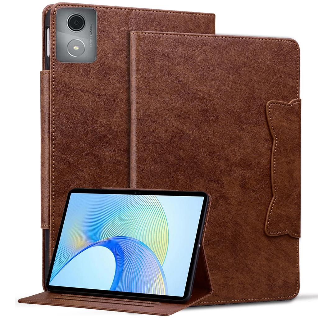 For Lenovo Tab M11 Plus/Tab K11 Plus Case Stand PU Leather Tablet Cover Cat Buckle Closure