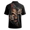 Men's Halloween Print Short Sleeve T-Shirt Stylish Casual Top