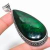 Pietră prețioasă Labradorit Verde Natural Argint Sterling 925 Pandantiv 3.15" G4D66