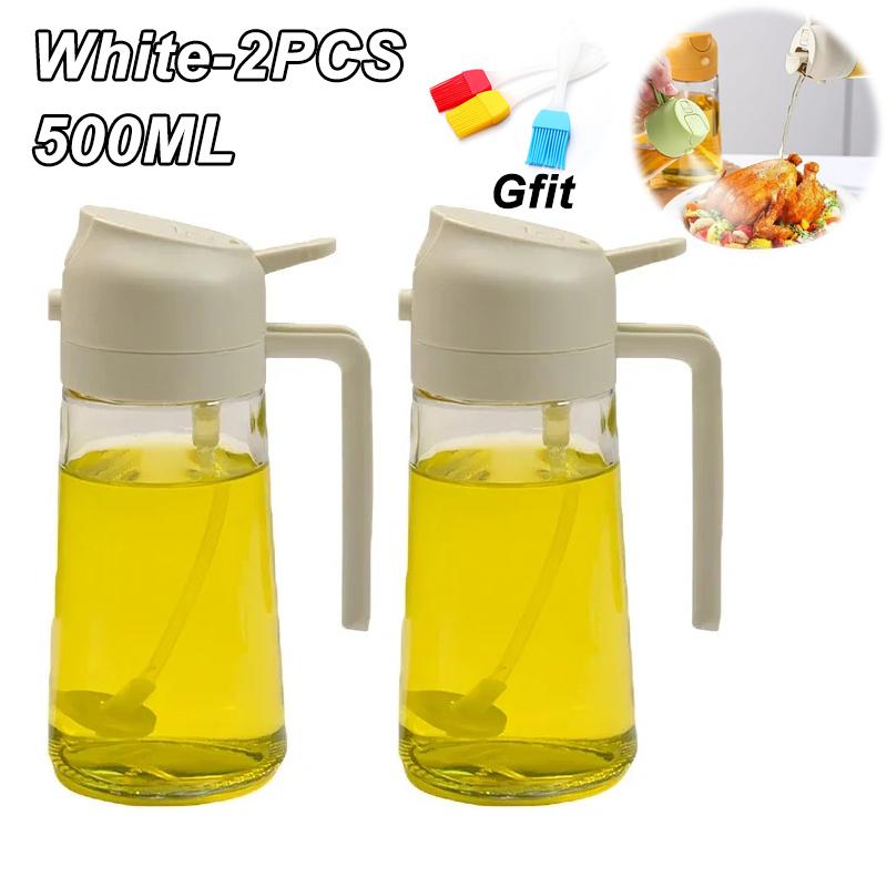 Plastic Automatic Opening and Closing Pouring Oil Spray Bottle Leak-proof Large Capacity Soy Sauce Vinegar Seasoning Bottle