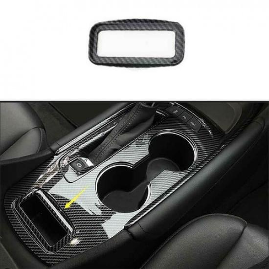 Carbon Fiber Center Console Gear Shift Ring Cover For Chevrolet Malibu 16-21