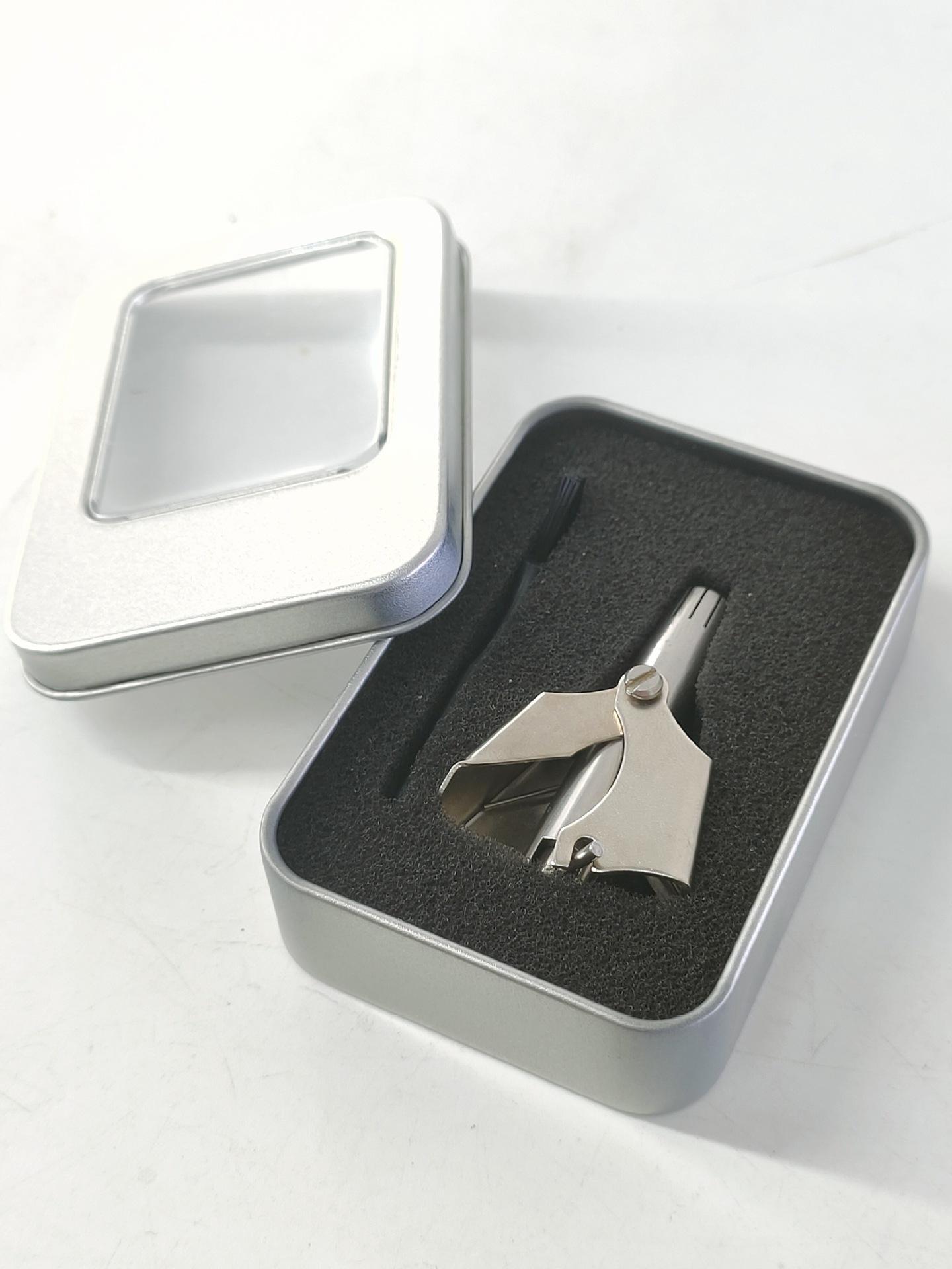 

Ручной триммер для волос в носу из нержавеющей стали для мужчин - Инструмент для бритья ноздрей