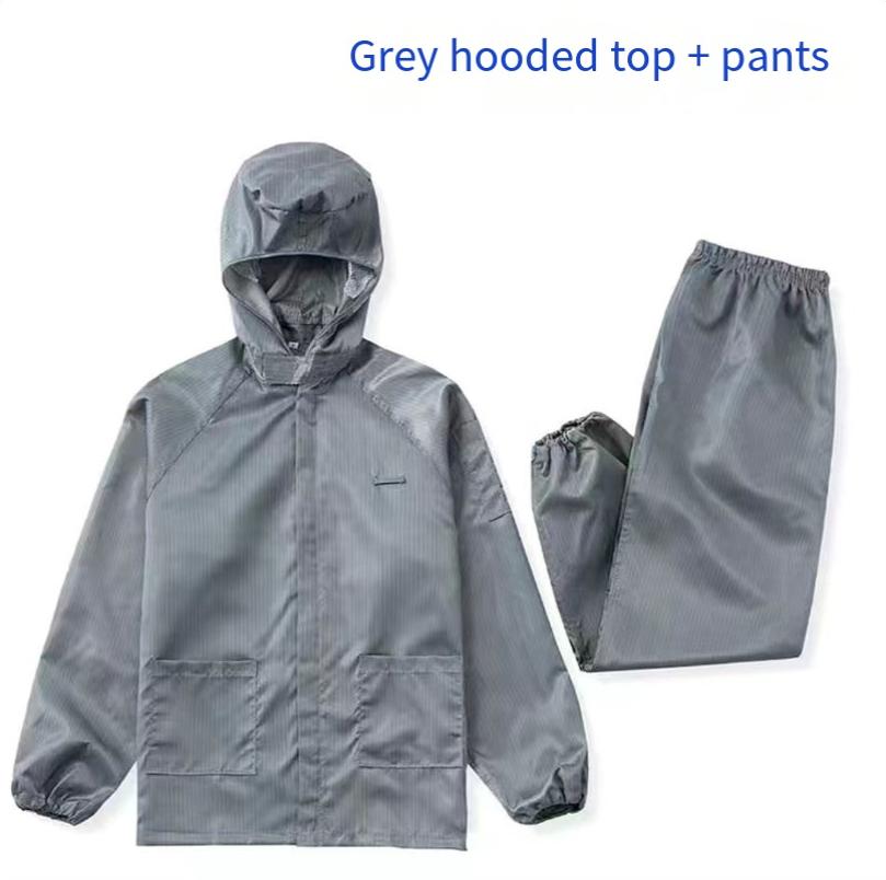 Isolation Split Type Work ClothesUnisex Reusable Anti-Static Safety Clothing With Pockets Dust-Proof Clean Paint Materials