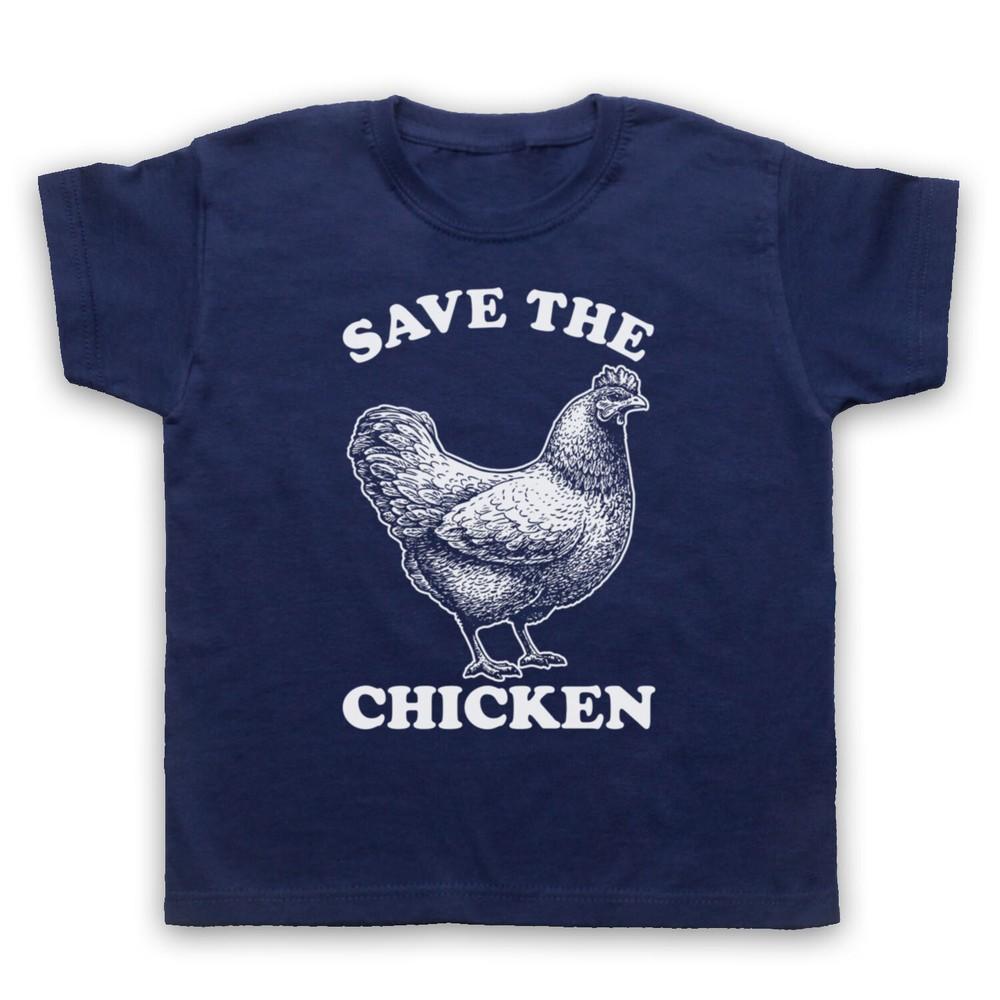 Save The Chicken Animal Rights Protest Slogan Kids Childs T-Shirt