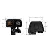 Motorcycle Motorbike Dual USB Charger LED Digital Voltage Display Thermometer