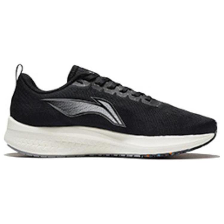 Li Ning Red Hare 5 Comfortable Cushioning Slip Resistant Abrasion Resistant Low Top Running Shoes Women's Black Gray ARMS010-3