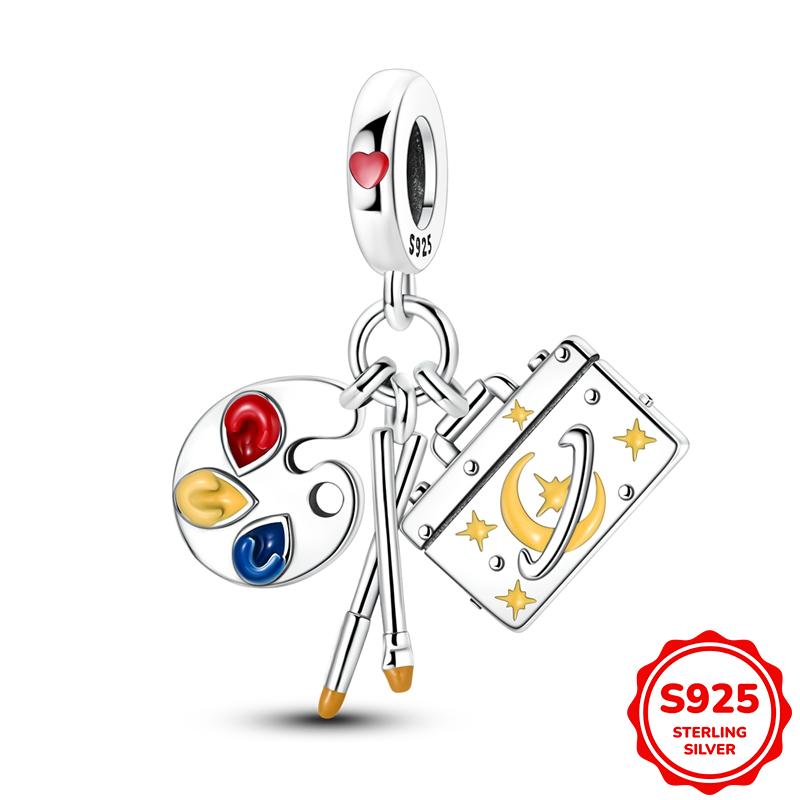 New Copper Penguins And New Year Elements Charm Beads Fits 3Mm Bracelet Necklace Women Pendant Luxury Diy Jewelry Gifts