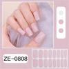 Gels Nail Strips Glittering Gels Nail Stickers Flowers Nail Art Stickers Nails Polish Wraps French Tip Nail Stickers
