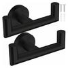 Metal Towel Hook 2Pcs Bathroom Wall Hook Stainless Steel Construction For Kitchen Laundry Home Use