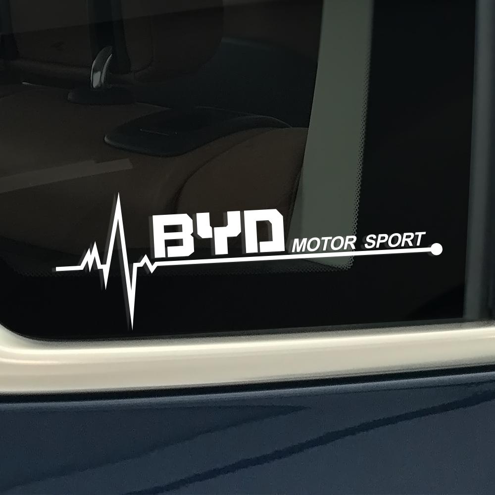 

2PCS Car Side Window Stickers Auto Accessories For BYD Atto 3 Act 3 Tang F3 E6 Yuan plus Song plus ev f0 f3 Qin Han Dolphin S6